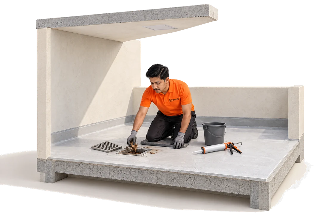 Illustration of rain-ready waterproofing check